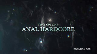 Sexy teen CELESTE GHILL anal intenso. Hard interracial FISTING