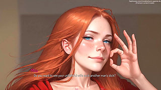 Imagine This Is Bob - Slutty Wife Mila Rides Monster Dildo for Weak Cuckold Husband - Mila Ai - by Addont