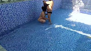 Couple Sex In Desi Young Hot Couple Home-made Romance Strong Strokes Doggy Style Fucking In Outdoor Swimming Pool