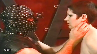 Tied up girl gets tormented and shaved