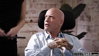 Whitney Wright Gets Dominated By Boss In Front Of Stepson - Rough Fuck & Cumshot