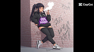 AI Generated Chav Goth Retro Wife Cartoon Babes Animated Slideshow Compilation sexy girls