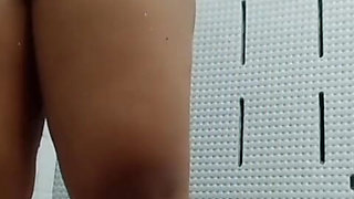 Indonesian mother-in-law sexy body yet fun to shower