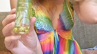 Erotic Massage and Clitoris and G-spot with My Nora Toy