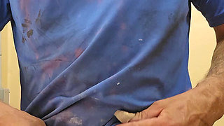 Public bathroom masturbation