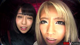Risa and Yua Nanami Humiliate You with Saliva-drenched Tongues and Smoky Breath. a Filthy POV Punishment Dripping with Spit