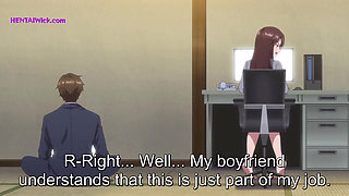 Loud Moans from the Other Side of the Wall: After Work, Passion with the Boss Becomes Unstoppable(Hentai)