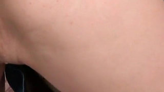 Sexy brunette chick gets fucked in her gaping butt hole