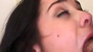 Babe with big ass and big boobs gets anal bang and she squirts while cumming