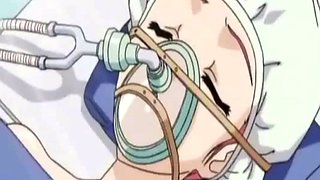 Busty anime teen licked out