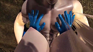 Samus  Threesome With Two Men In A Space Station