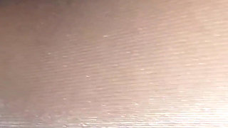 Dani Rubs His Big Dick on Sexy Legs of His Partner in Amazing Tan Pantyhose