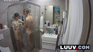 LUUV. Couple Kareflore and Abbadon shower for their reality show