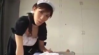 Japanese Maid Giving A Blowjob Pov