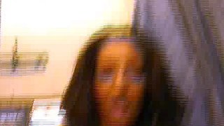 Extreme amateur pov blowjob with brunette babe