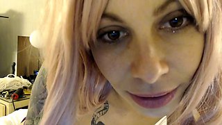 Big boobs russian milf toys her ass on webcam