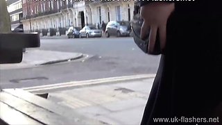 Amber West - The Thrill Of Getting Caught! British Lassie Flasher Amber On The Street Of The Uk