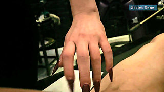 Sheela Sinner Long Nails Oiled Body Tickling Bondage on the Rack Part 2