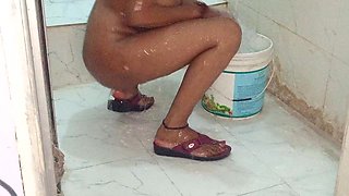 Indian Desi Bhabhi Bathroom Wash Body Hindi Audio