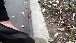 Snail Crush Black Flats