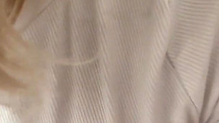 Xxl Black Dildo, Drooling and Vaginal Blowjob