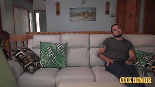 Ebony wife cuckold filthy sex