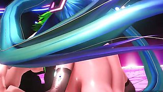 mmd r18 3d hentai Miku & GUMI "Destination Calabria milf big tits animation lesbian animation