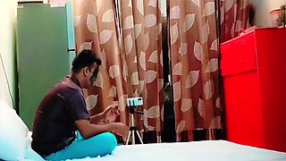 Desi Girlfriend Fucking in Hotel Room with Her House Owner