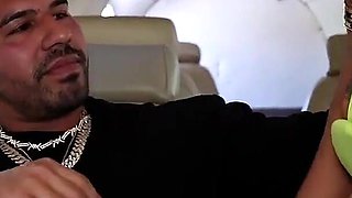 Sexy Sisi Rose Fucks in Back of a Bentley and Private Jet