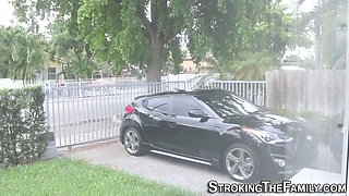 Daughter-in-law rides sausage