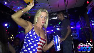 Magdalenas ride in the bathroom Anal Blonde Blowjob Cumshot