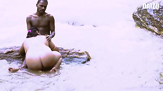 Indian Girlfriend Romantic Seductive Sex with Boyfriend Riverside