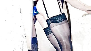 Take It in Standing Doggy Ass Dildo Fuck