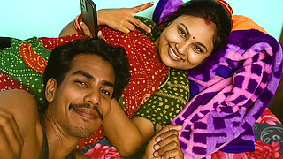 Indian Bangali Bhabhi New Couple Merried Injoy Indoor Bed Romance By -Snapchat143