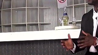 Hot brunette enjoys fucking big black cock