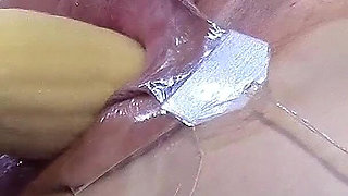 Wide Open Cocked Pussy Machine-fucked From Very Close 2