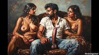 Threesome indian devar and his friend fucking bhabhi in hotel room