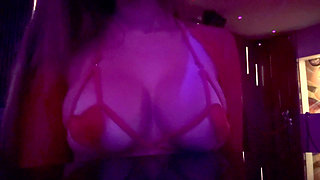 Italian big Tits Milf Artemisia Love Showing her juicy boobs in a micro bikini at the curb