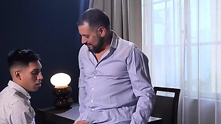 Bear DILF analsamshing twink office slut