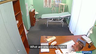 Flirting hot new nurse gets the hardcore she was looking for - faux medical center