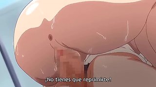 Hot Anime MILF Fleur Takes Care in Bathroom - 3D Hentai Creampie