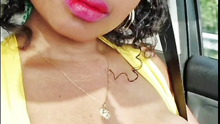 Exhibition of my ebony in the car