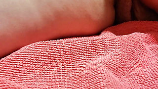 Wife Rubs Pussy While Getting Her Ass Fingered And Spanked