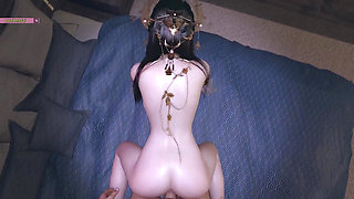 Queen Animated Angel with Sinful Curves - 3D Animation