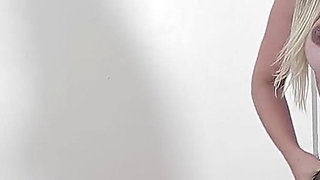 Sexy Blonde in Gloryhole Action!