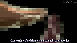 Horny anime girls exciting sex scene