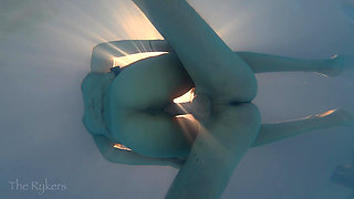Love Making in the Pool! Our Neighbors Love to Catch Us!