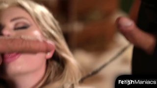 Submissive Slut Georgia Koneva Stretches Her Holes During Bdsm Dp Threesome