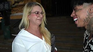 Sexy Blonde Pastor Tiffany Montavani Takes Young Stud’s Big Cock in Wild Outdoor Fuck
