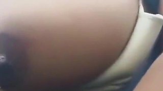 Desi Aunty Play with Big Boobs in the Bus